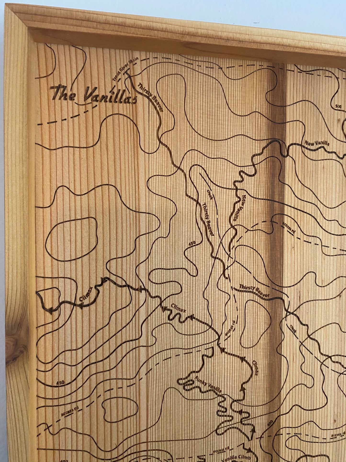 The Vanillas Mountain Bike Trail Map - Founders Edition