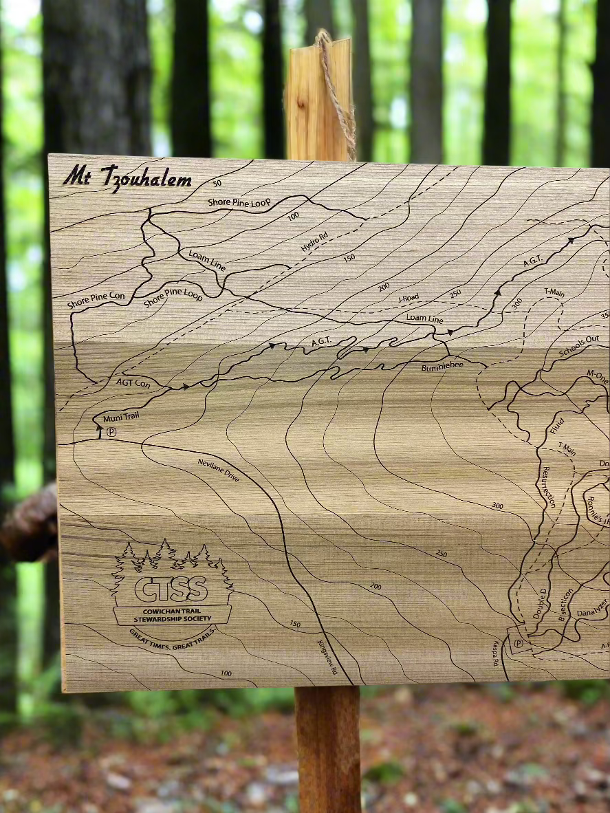 Mt. Tzouhalem Mountain Bike Trail Map