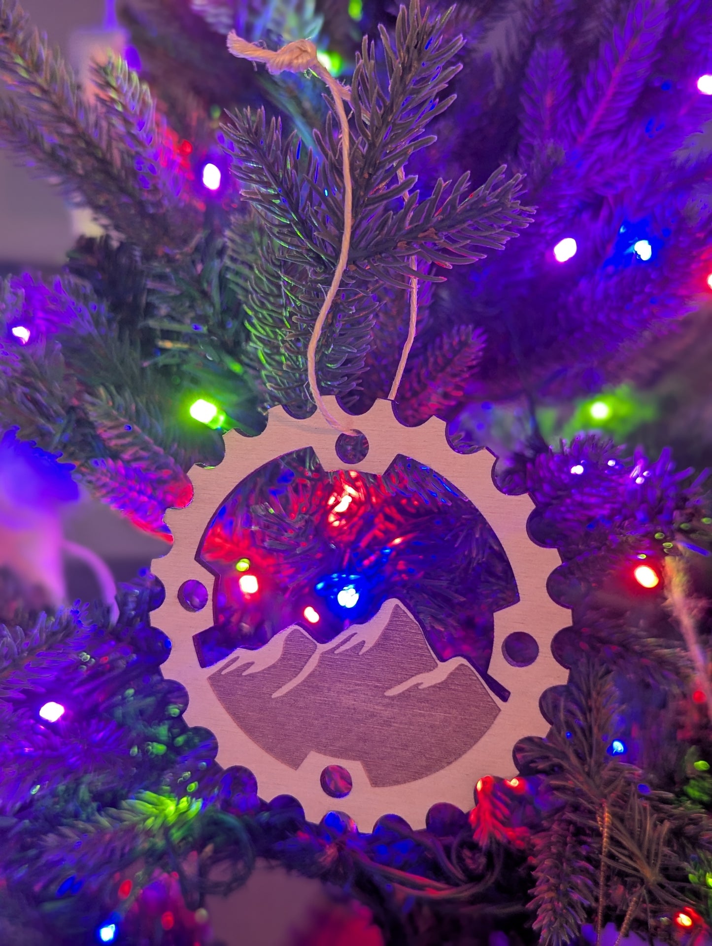 Mountain Bike Christmas Ornaments