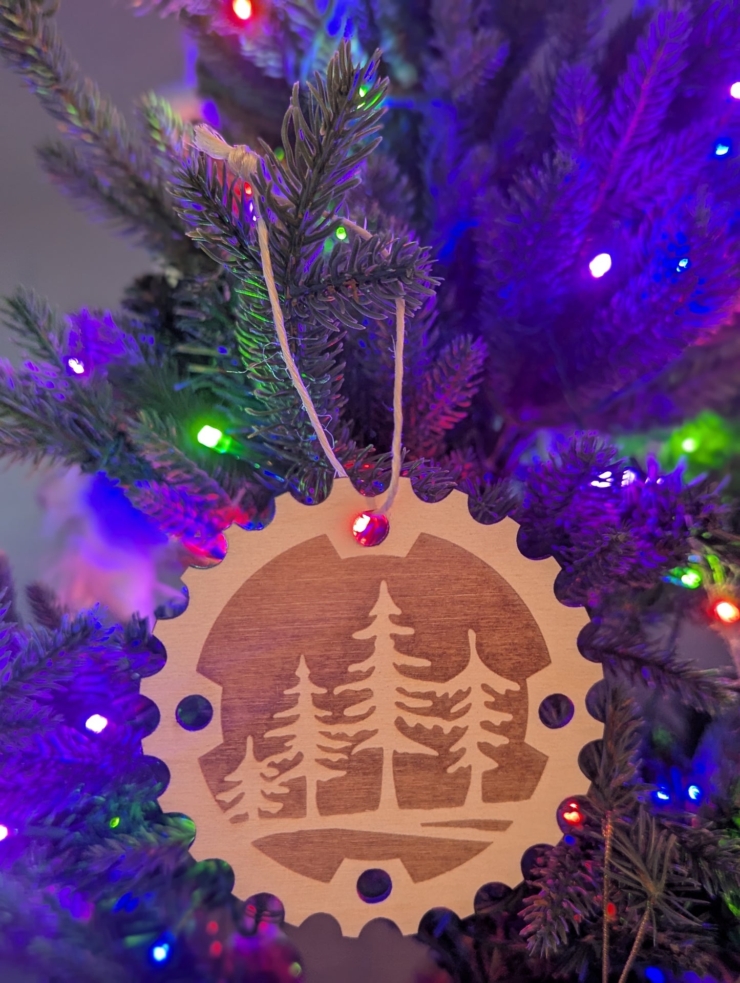 Mountain Bike Christmas Ornaments