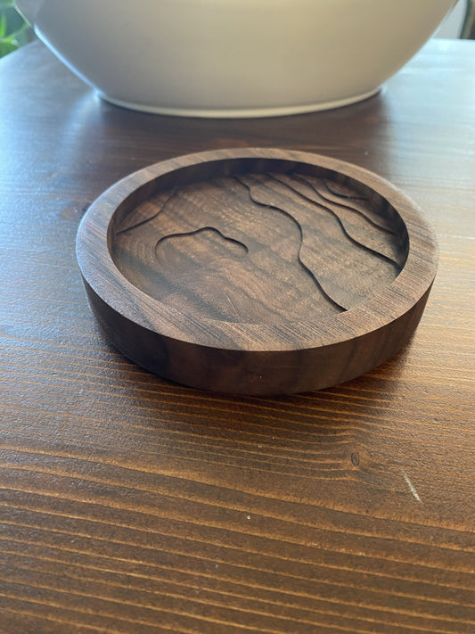 Topographic Wooden Catch-All Trays